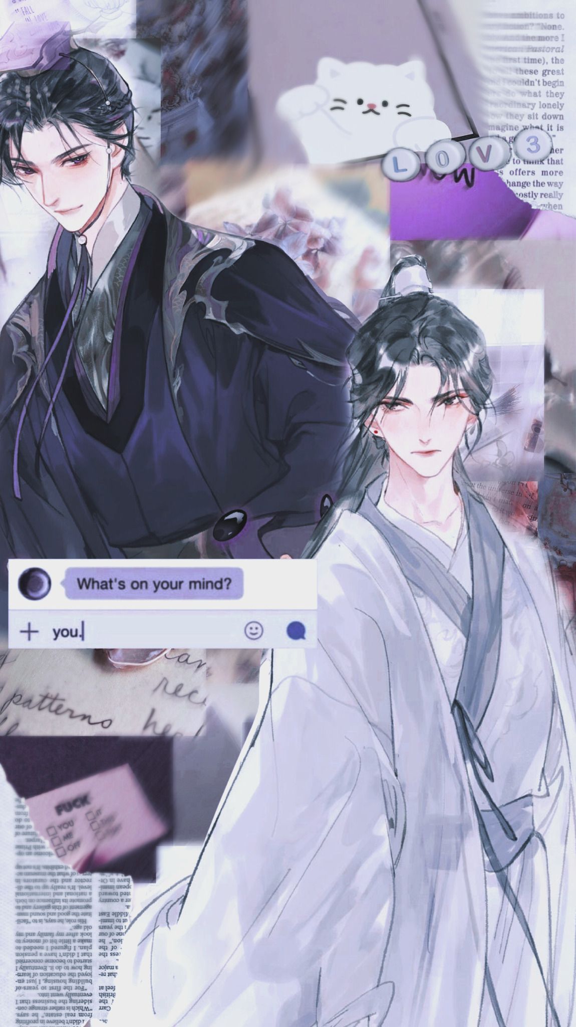 1150x2048 The husky and his white cat shizun (2ha)