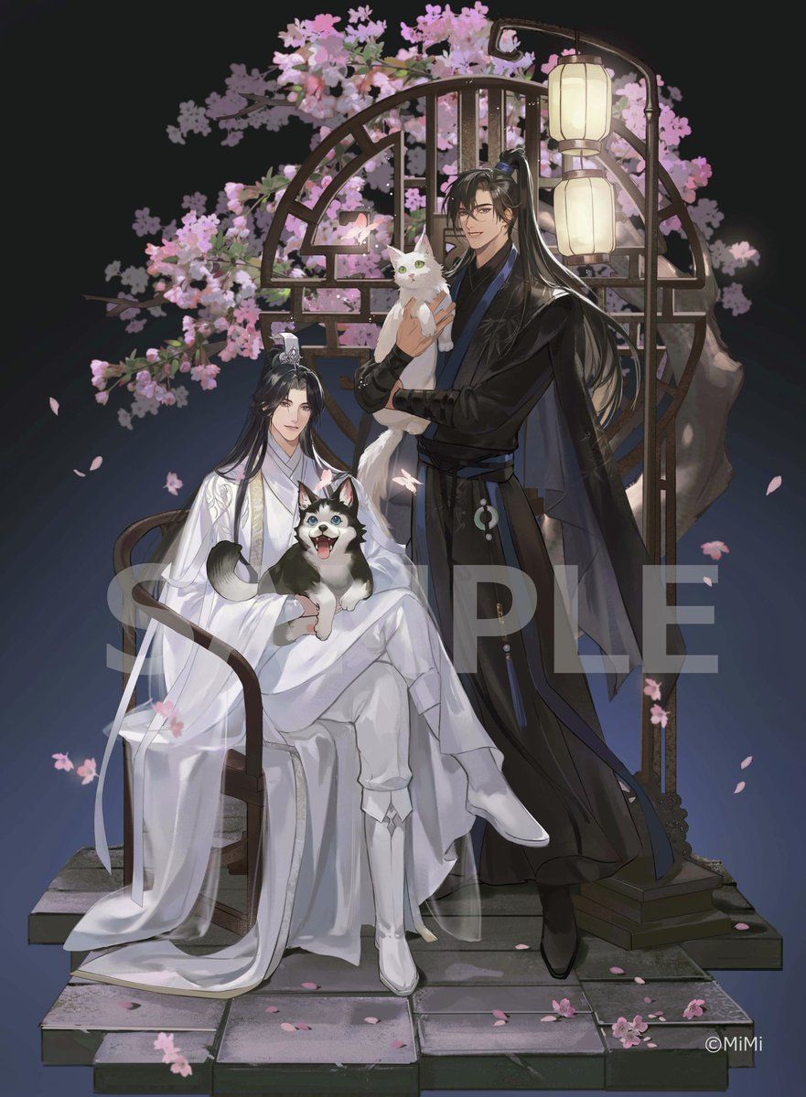 881x1200 OHMYGOSHD new ranwan illustration from the official Japan Audio drama!! The Husky and His White Cat Shizun