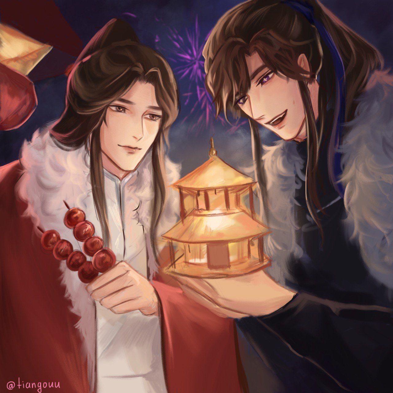 1280x1280 RanWan He Ta De Bai Mao Shizun by tiangouu Anime Image Board