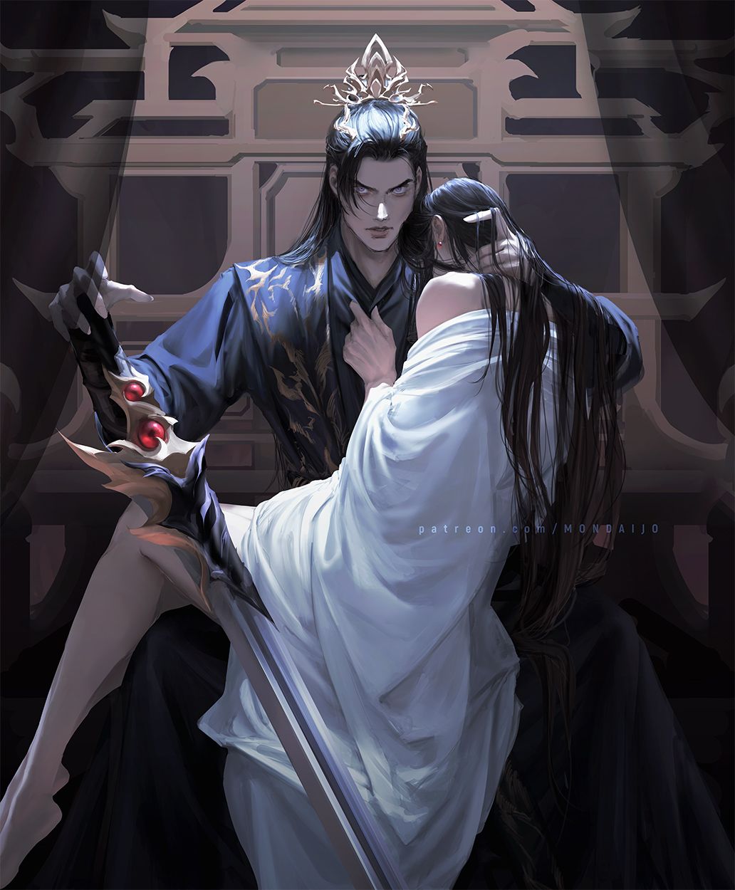 1032x1250 RanWan He Ta De Bai Mao Shizun Anime Image Board