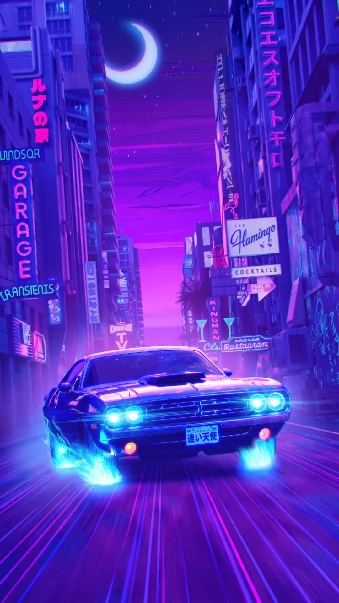 1080x1920 Dodge Challenger Cyber Drive