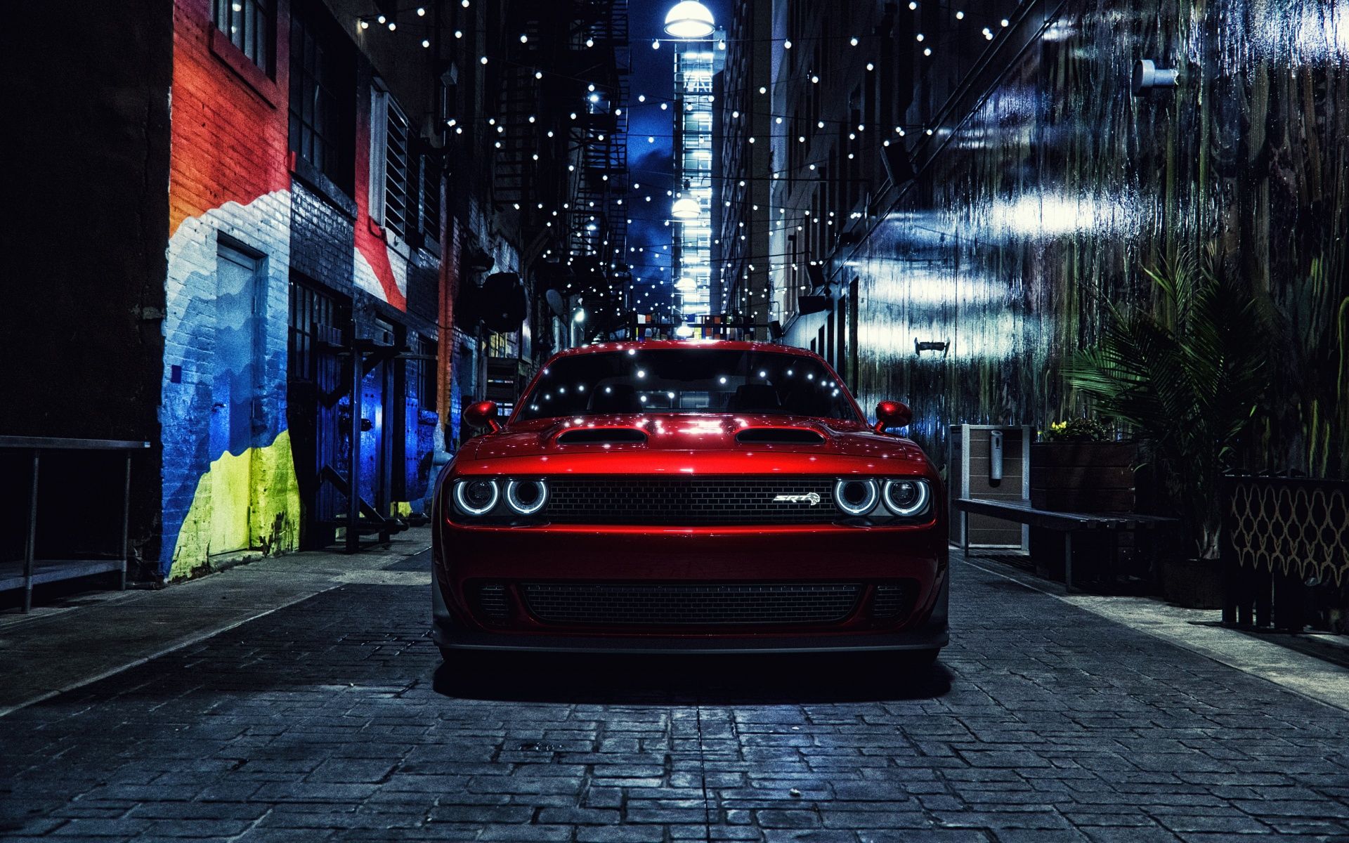 1920x1200 Dodge Challenger SRT Hellcat Wallpaper 4K, Muscle cars