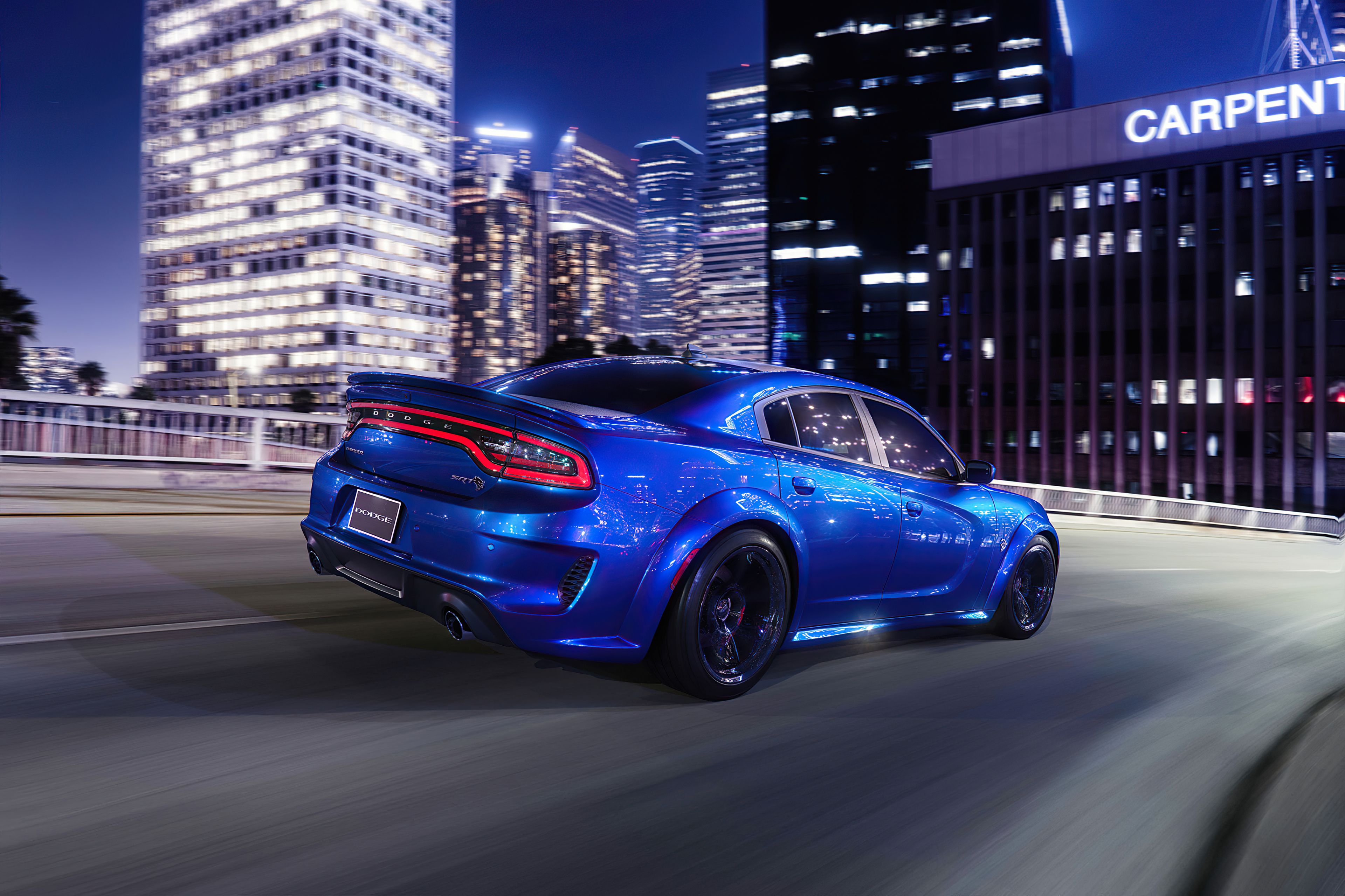 3840x2559 Dodge Challenger Srt Hellcat City Night Wallpaper, HD Cars Wallpaper, 4k Wallpaper, Image, Background, Photos and Picture