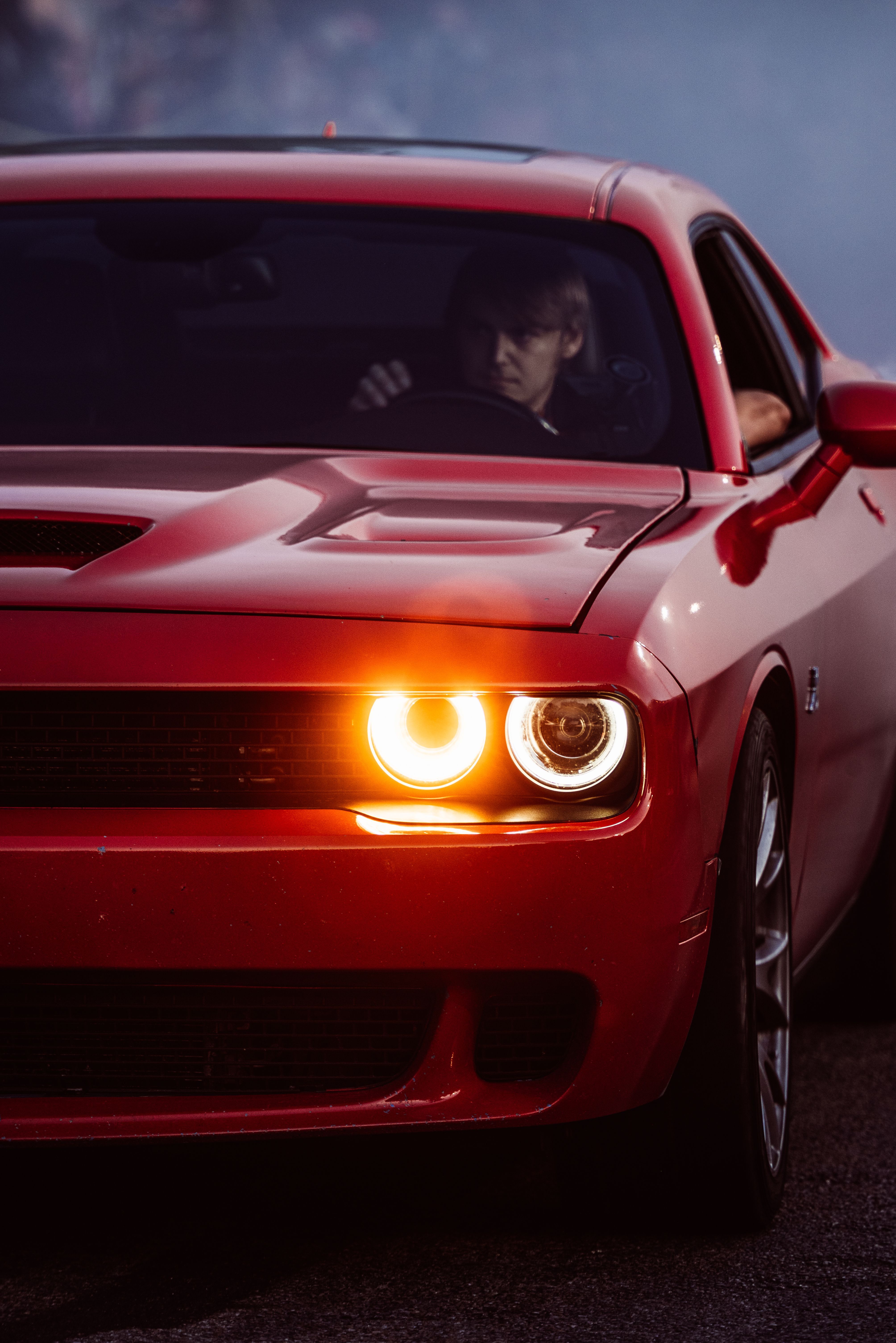 4016x6016 Dodge Challenger Headlights At Night Photo, Download The BEST Free Dodge Challenger Headlights At Night & HD Image