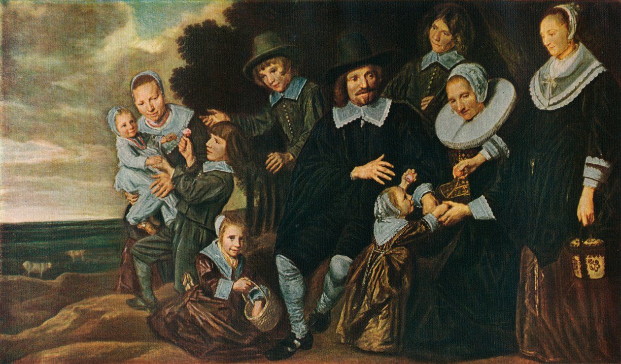 1260x740 A Family Group in a Landscape by Frans Hals: Fine art print