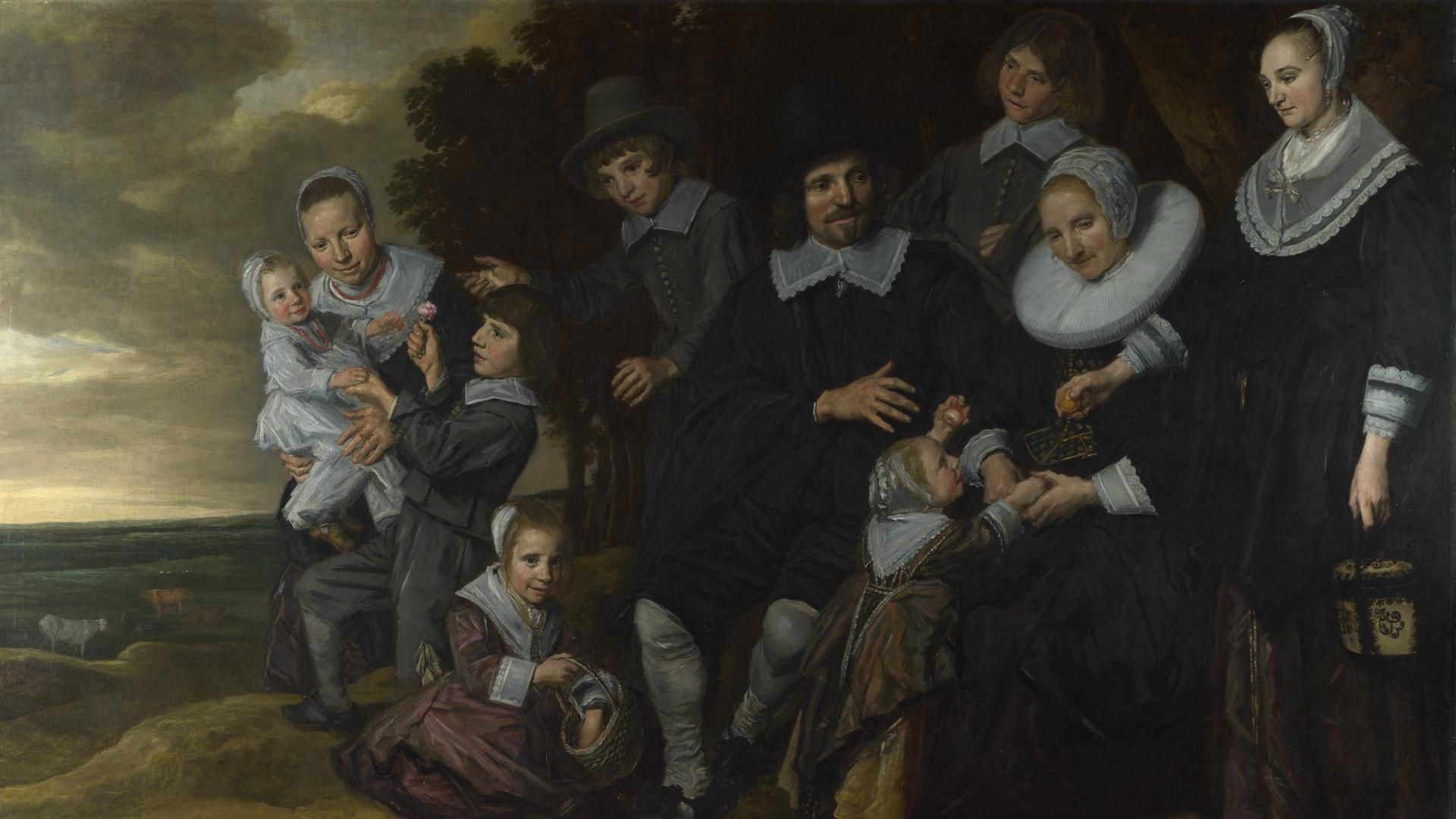 1920x1080 Frans Hals. A Family Group in a Landscape. NG2285. National Gallery, London