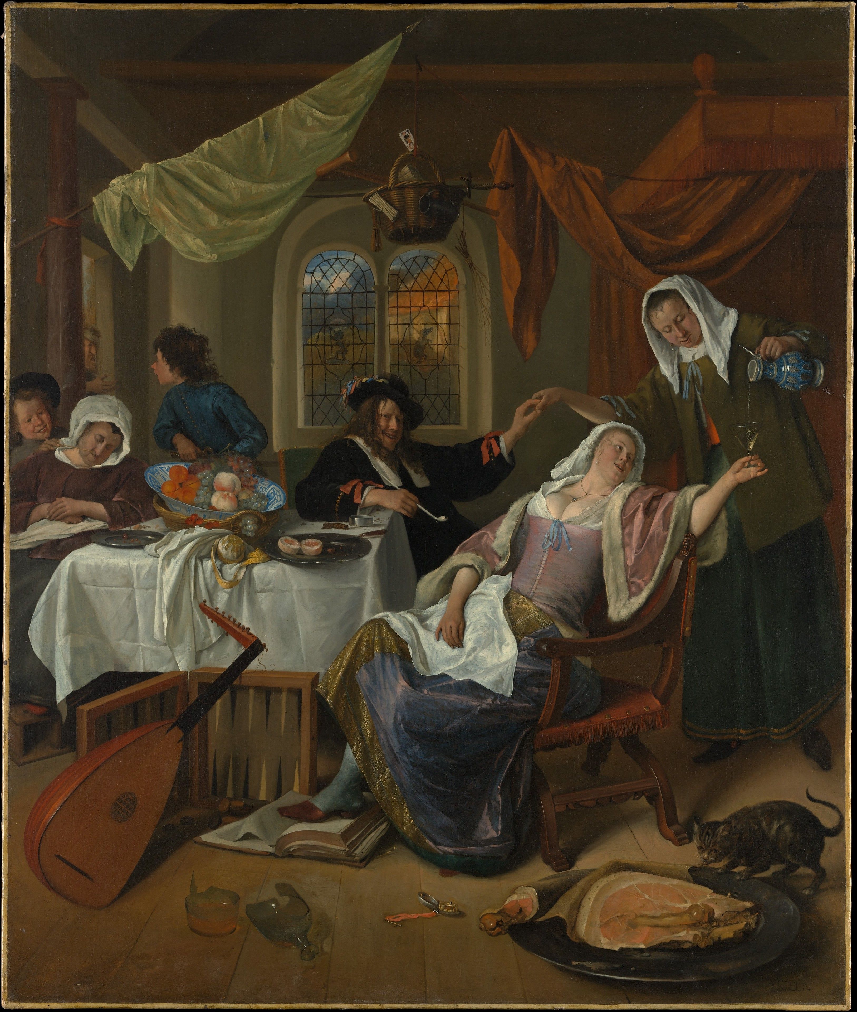 3253x3839 Jan Steen Dissolute Household Metropolitan Museum of Art