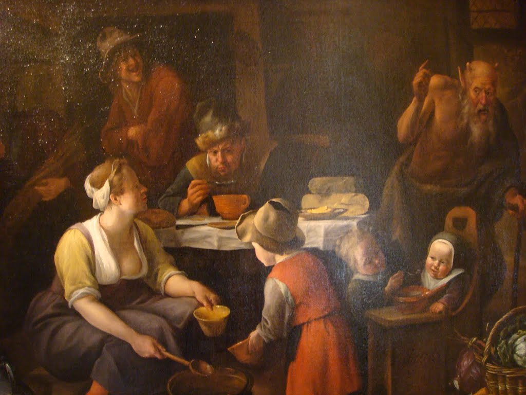 1024x768 Jan Steen Satyr bij den