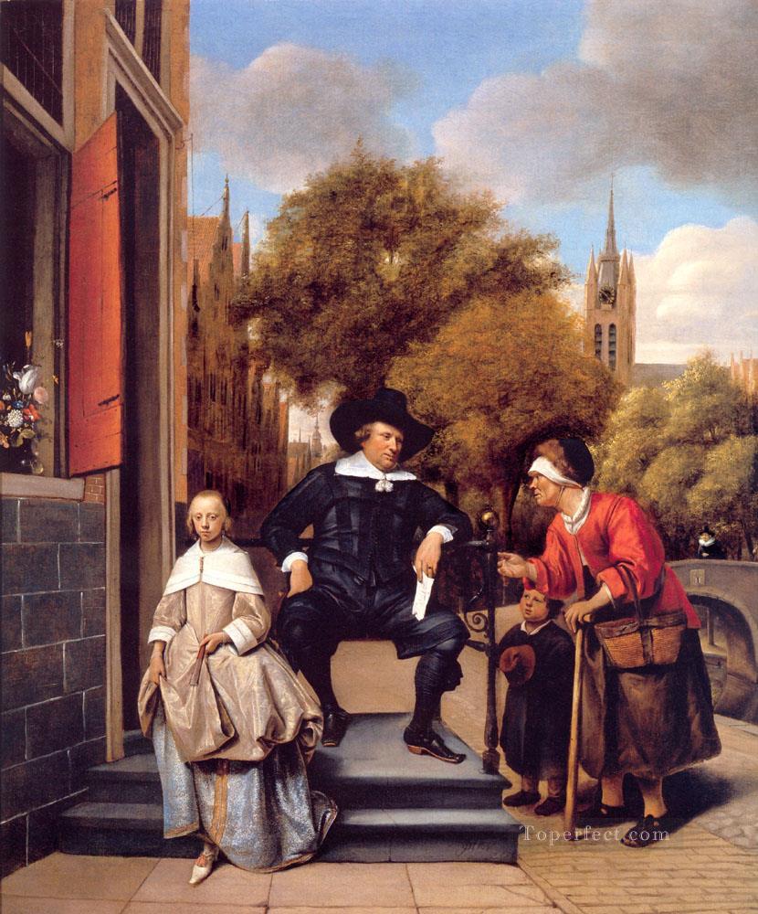 830x1000 My Art Review: The Delft, Jan Steen's painting of 1655 and today