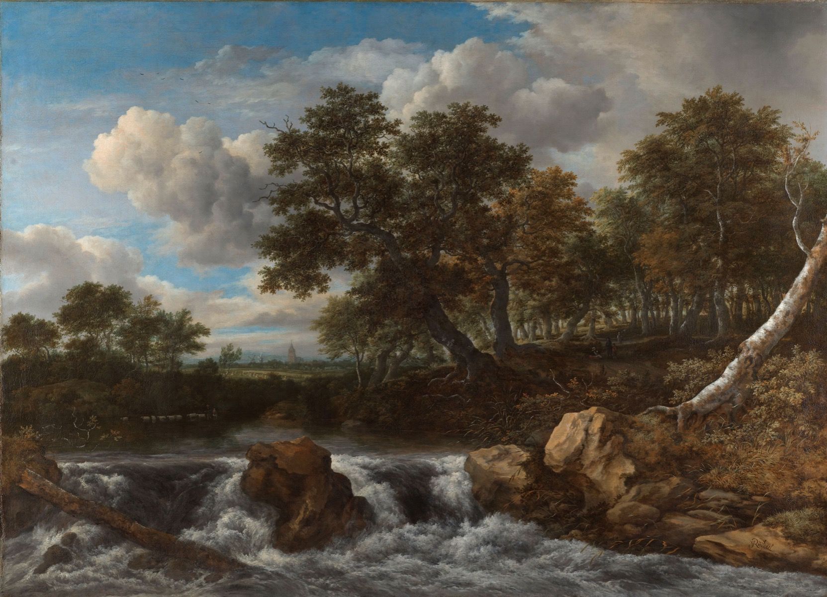 1663x1200 Landscape with waterfall