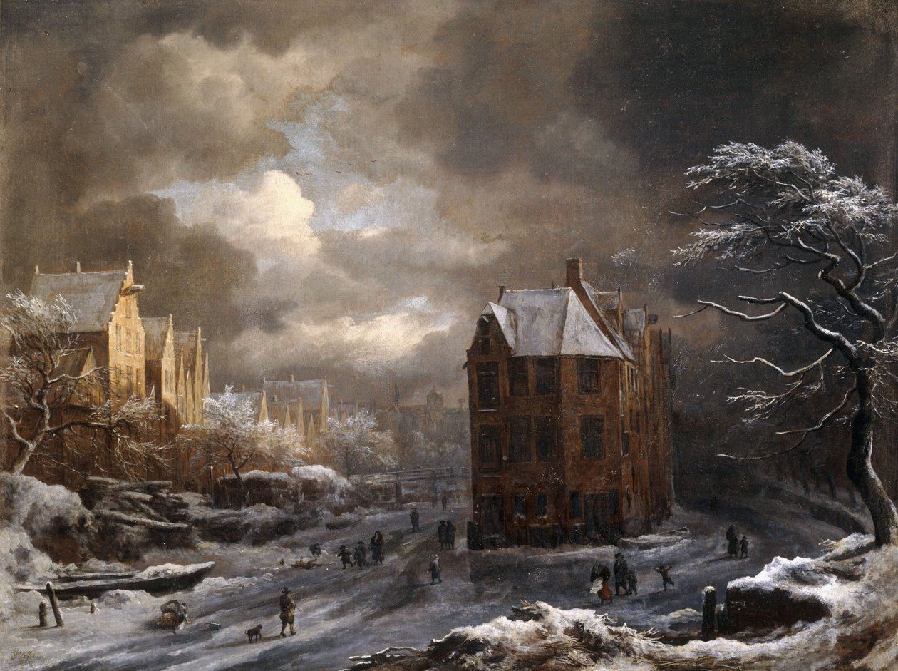 1260x941 View of the Hekelveld, Amsterdam, in Winter, looking South