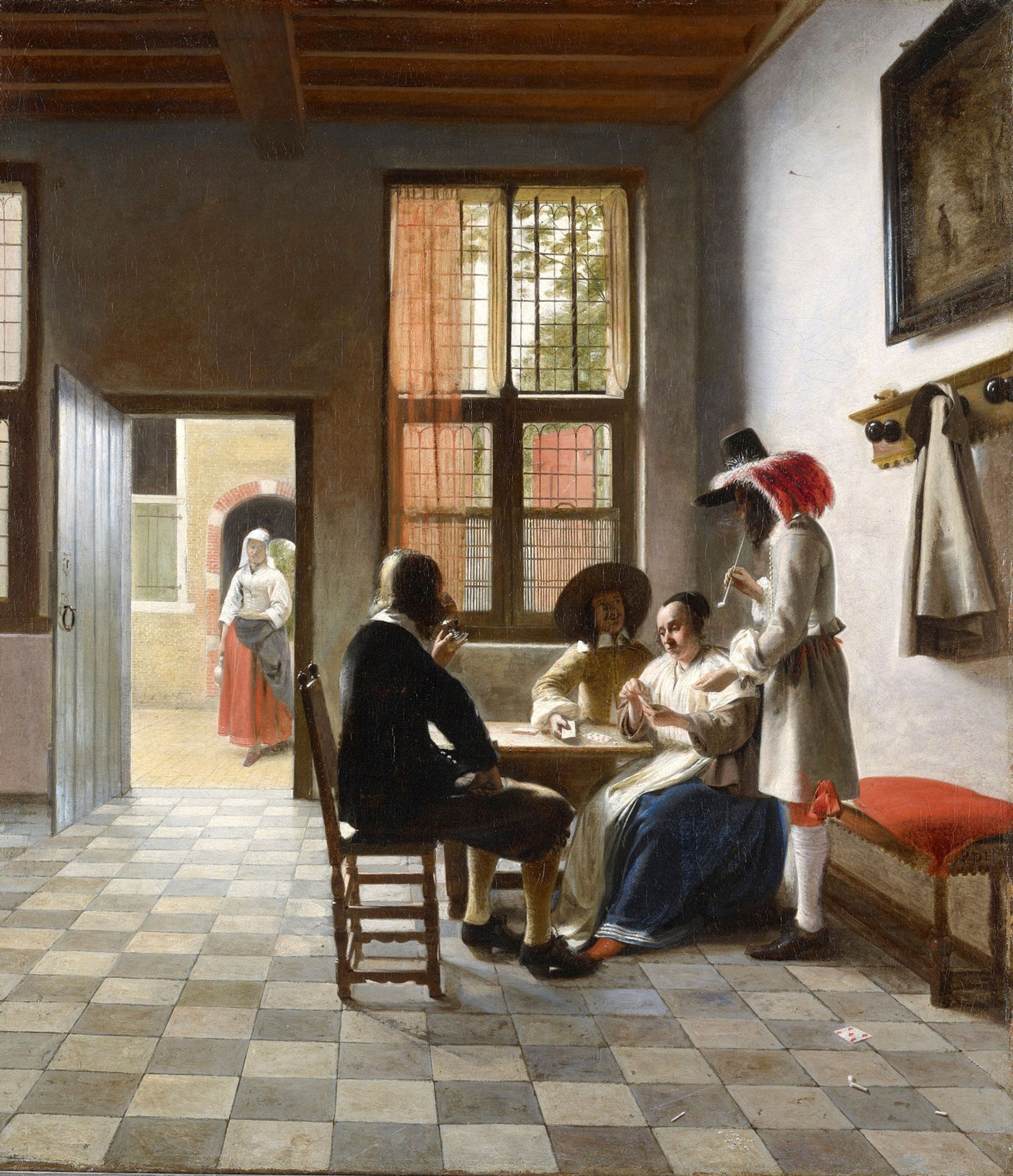 1920x2229 Artist's signature and thumbprint among discoveries in Pieter de Hooch paintings Art Newspaper art news and events