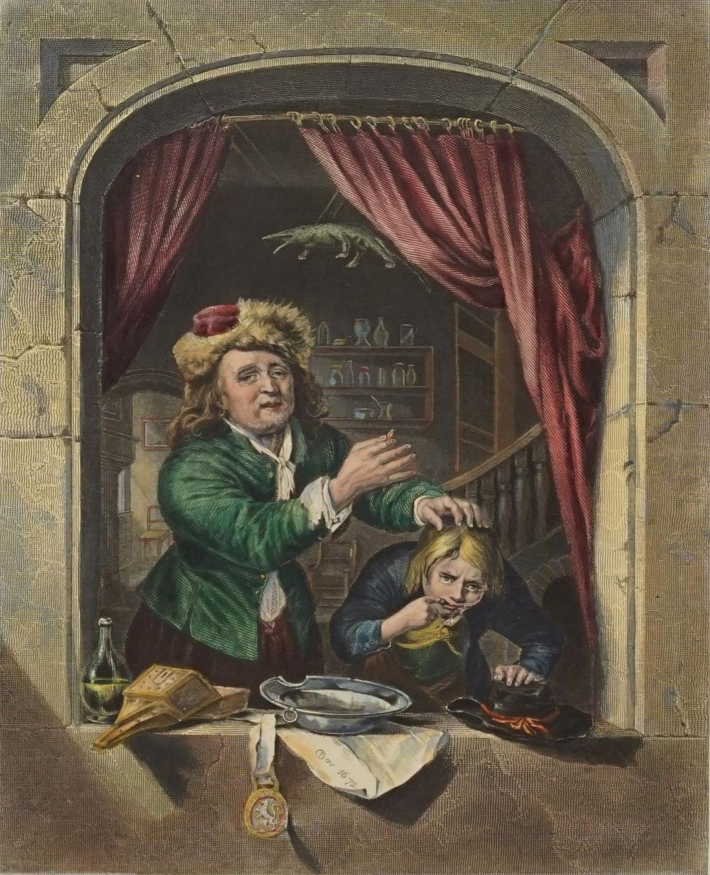 1000x1232 Sold at Auction: Gerrit Dou, Gerrit Dou, Der Zahnarzt