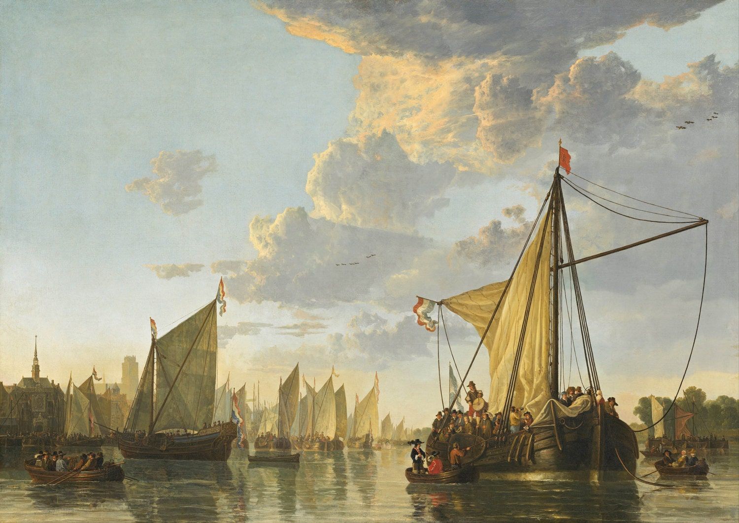 1500x1061 Aelbert Cuyp: The Maas At Dordrecht. Fine Art Print Poster
