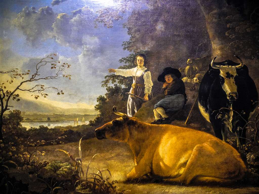 1024x768 Aelbert Cuyp With Shepherds (1640 1660 AD)