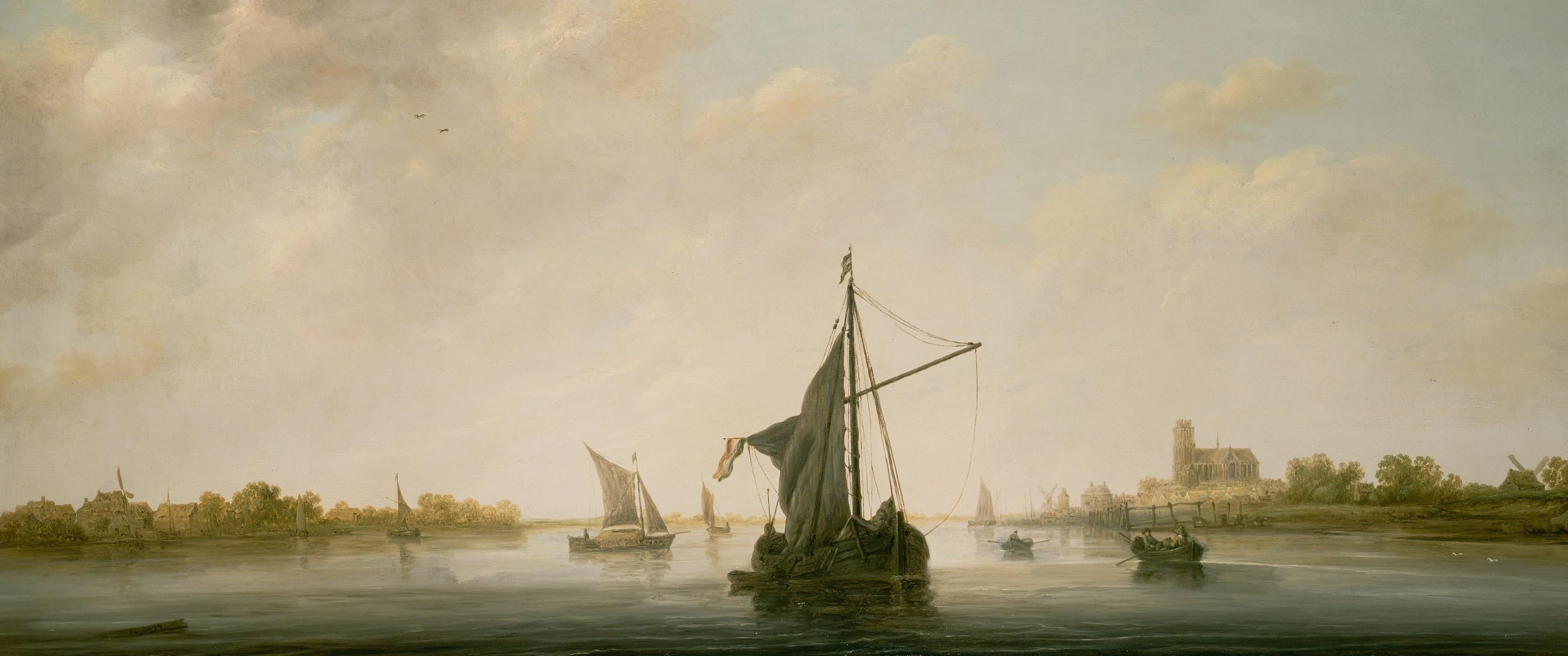 3440x1440 Aelbert Cuyp A View Of The Maas[.] [3440x1440]