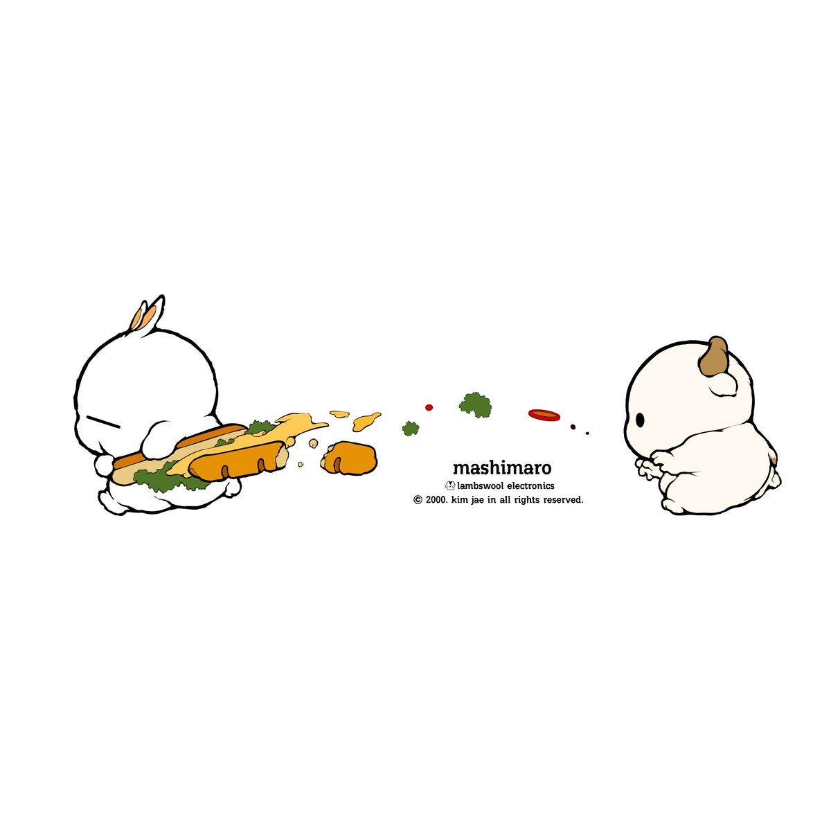 1200x1200 사랑해요. 밀키트 copyright © 2000. kim jae in all rights reserved. #마시마로 #mashimaro #공식트위터 #illustration