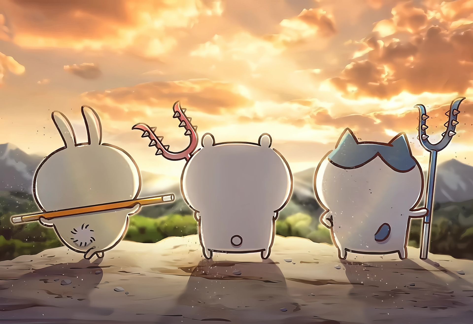 1920x1316 Chiikawa Sunset Squad