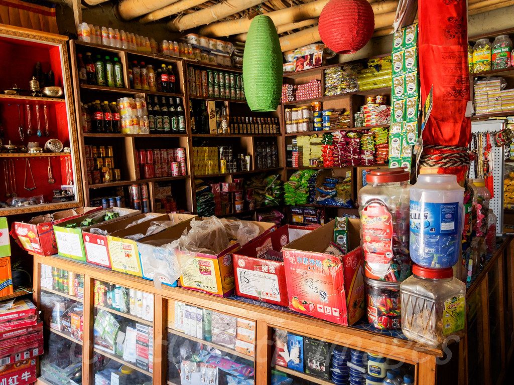 1024x768 General store. A small store in the village of Chhoser, Mus