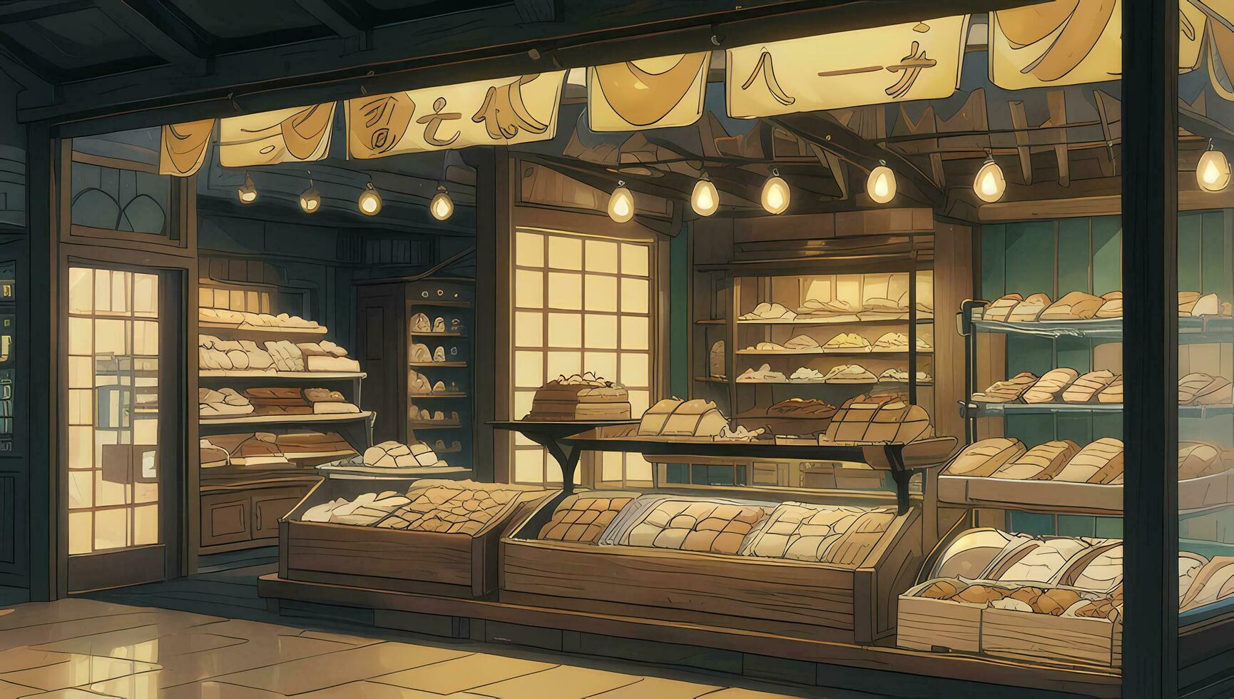 1730x980 Bakery General Store Graphic Novel Anime Manga Wallpaper