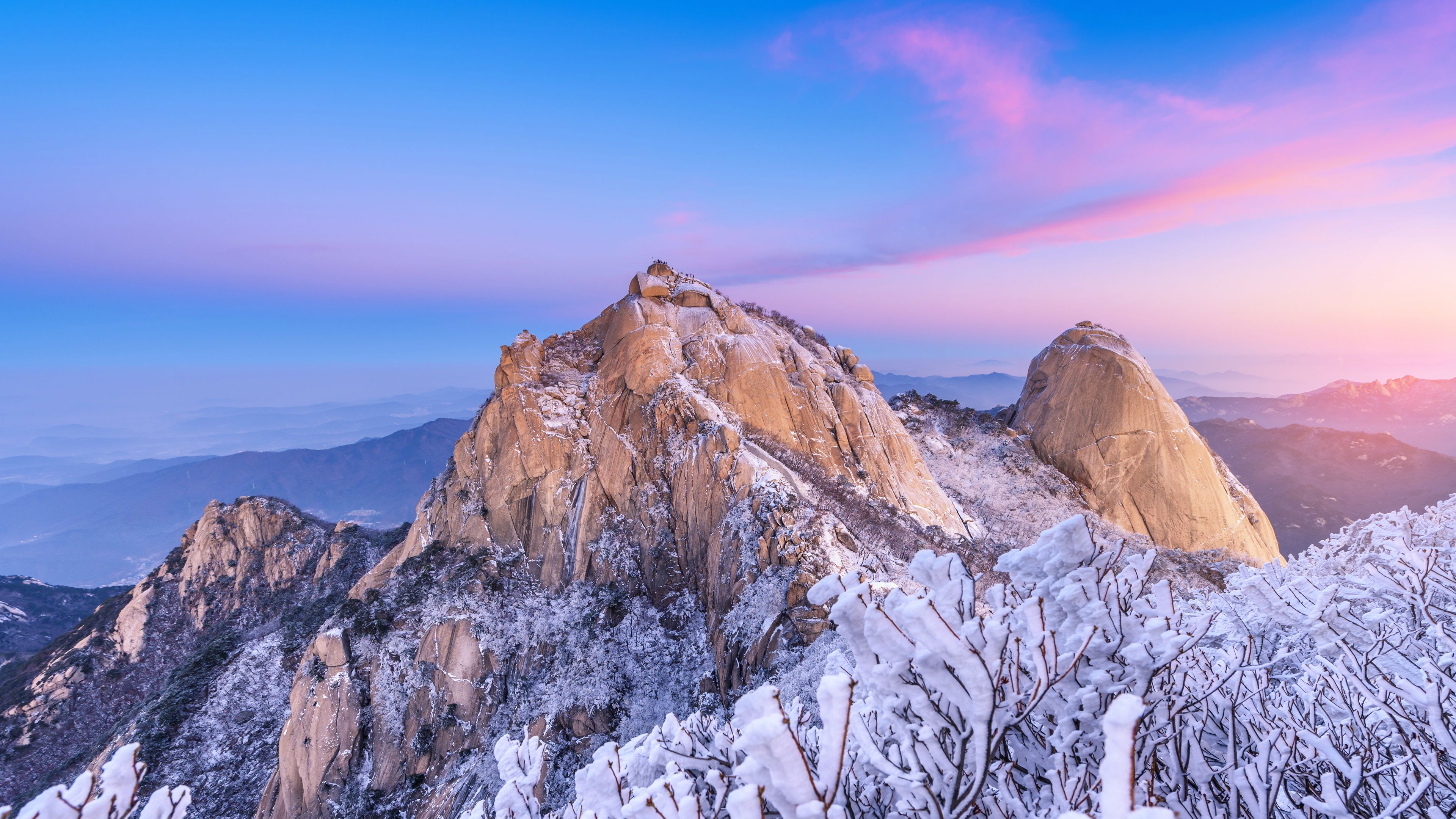 3840x2160 Bukhansan National Park Wallpaper 4K, Mountain Peak, Seoul