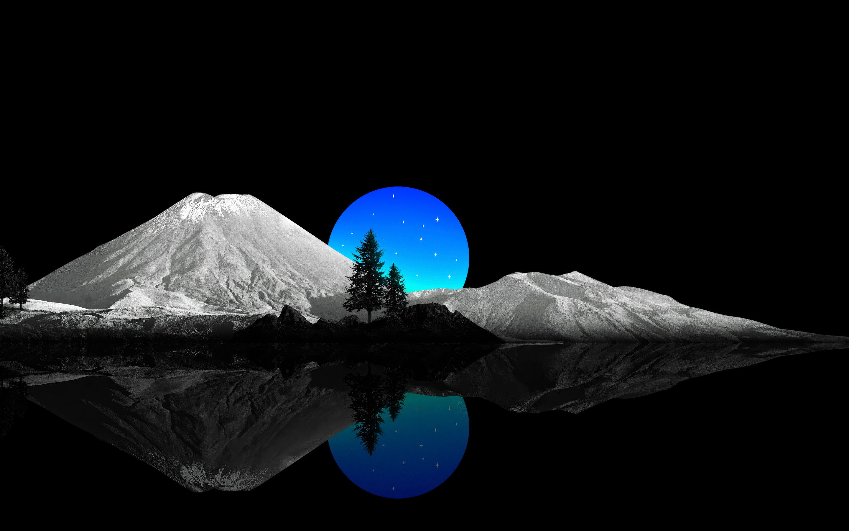 2880x1800 Mountains And Blue Sunset Oled 4k Macbook Pro Retina , HD 4k Wallpaper, Image, Background, Photos and Picture