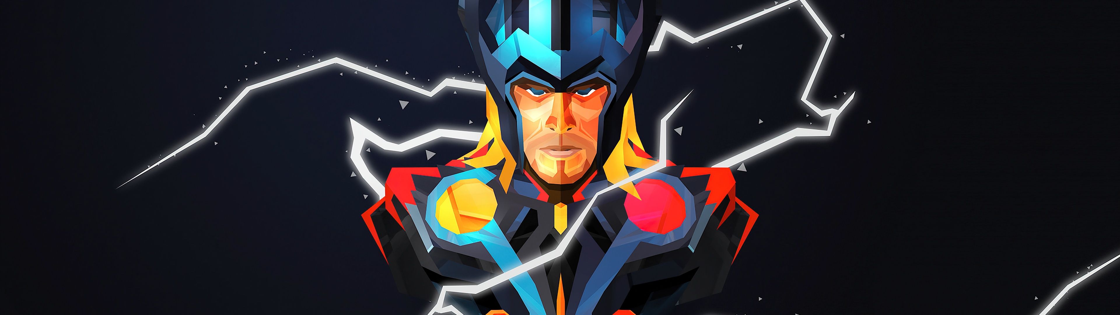 3840x1080 Thor Wallpaper 4K, God of Thunder
