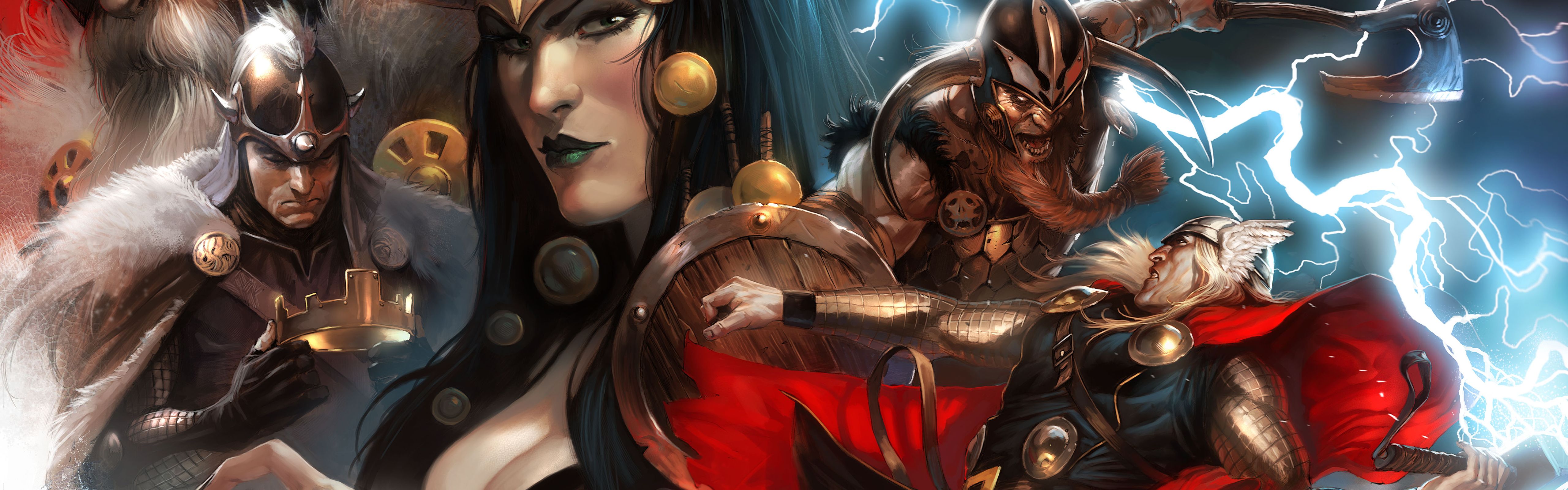 5120x1600 Download Comic Thor HD Wallpaperx1600