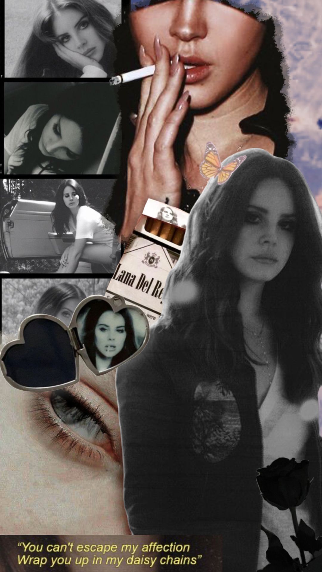 1080x1920 Lana Del Rey Smoking Wallpaper