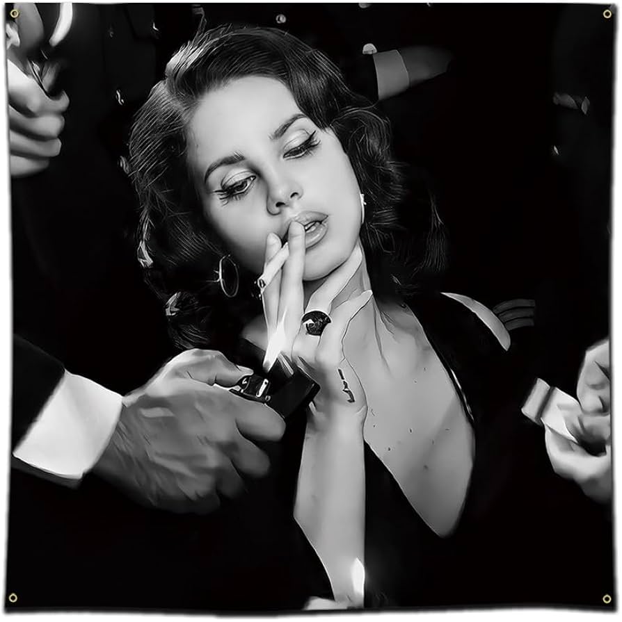 894x895 Arbinger Smoking Del Rey Tapestry Flag Lana Art Music Album Poster Wall Hanging Tapestry 3x3ft Bedroom Background Decoration: Tapestries: Amazon.com.au