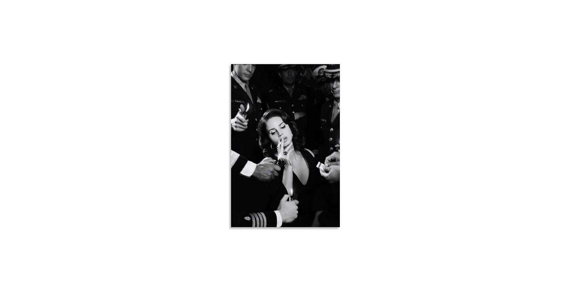 1910x1000 SDFGSD Vintage Poster Lana Del Rey Black White Smoking Poster Decorative Painting Canvas Wall Art Living Room Bedroom Painting : Amazon.de: Home & Kitchen