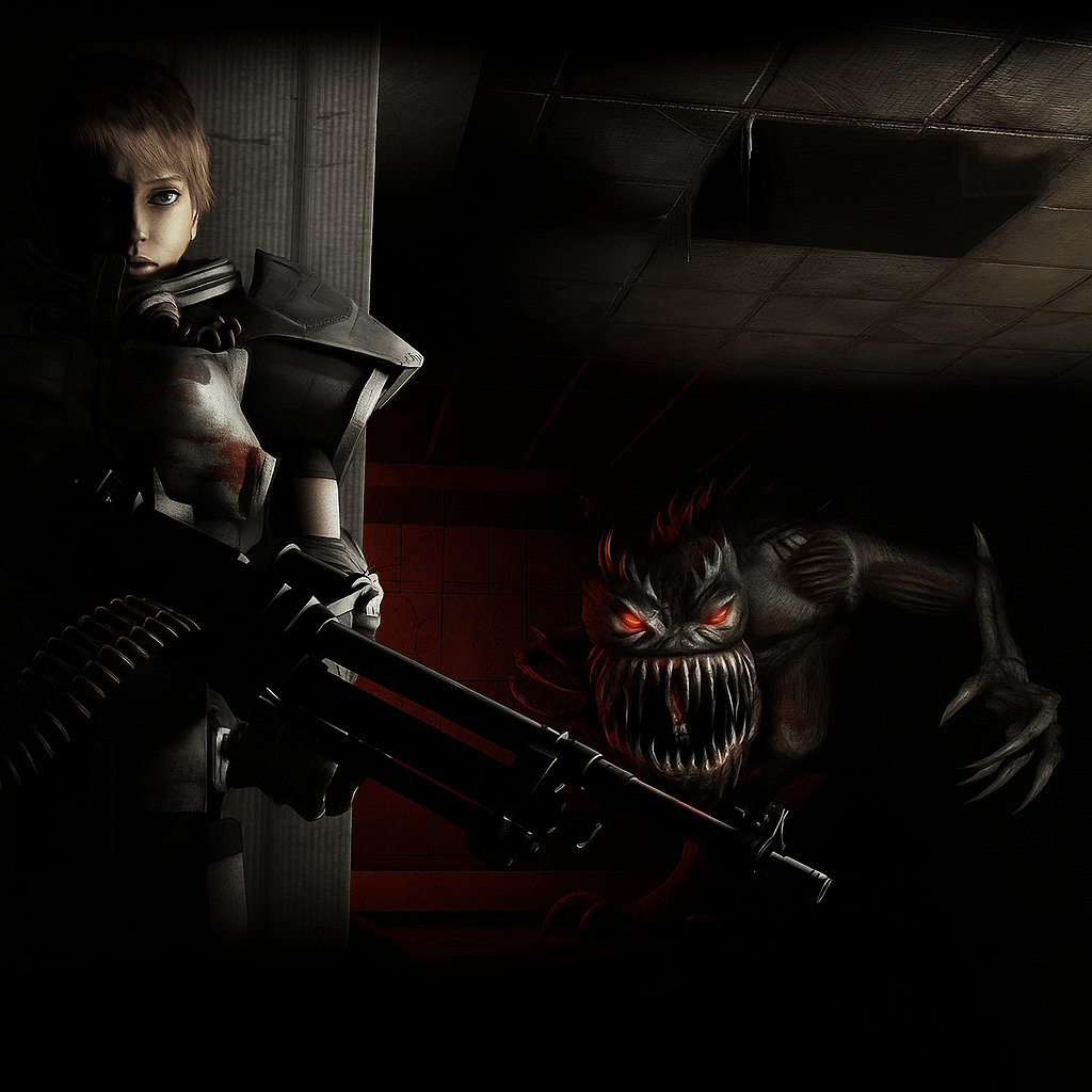 1024x1024 Alien Shooter 2 poster high quality