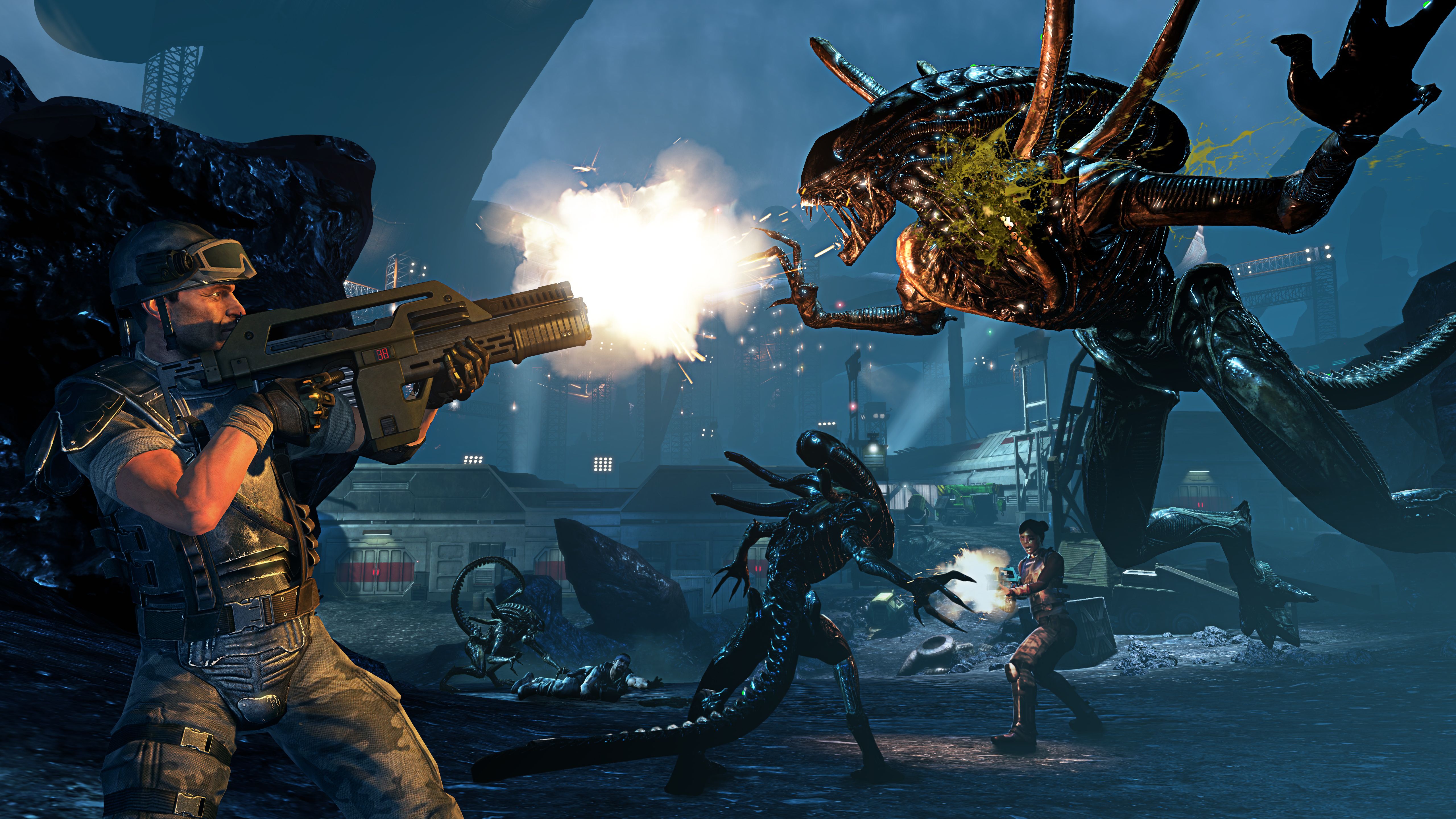 5120x2880 Download Video Game Aliens: Colonial Marines 4k Ultra HD Wallpaperx2880