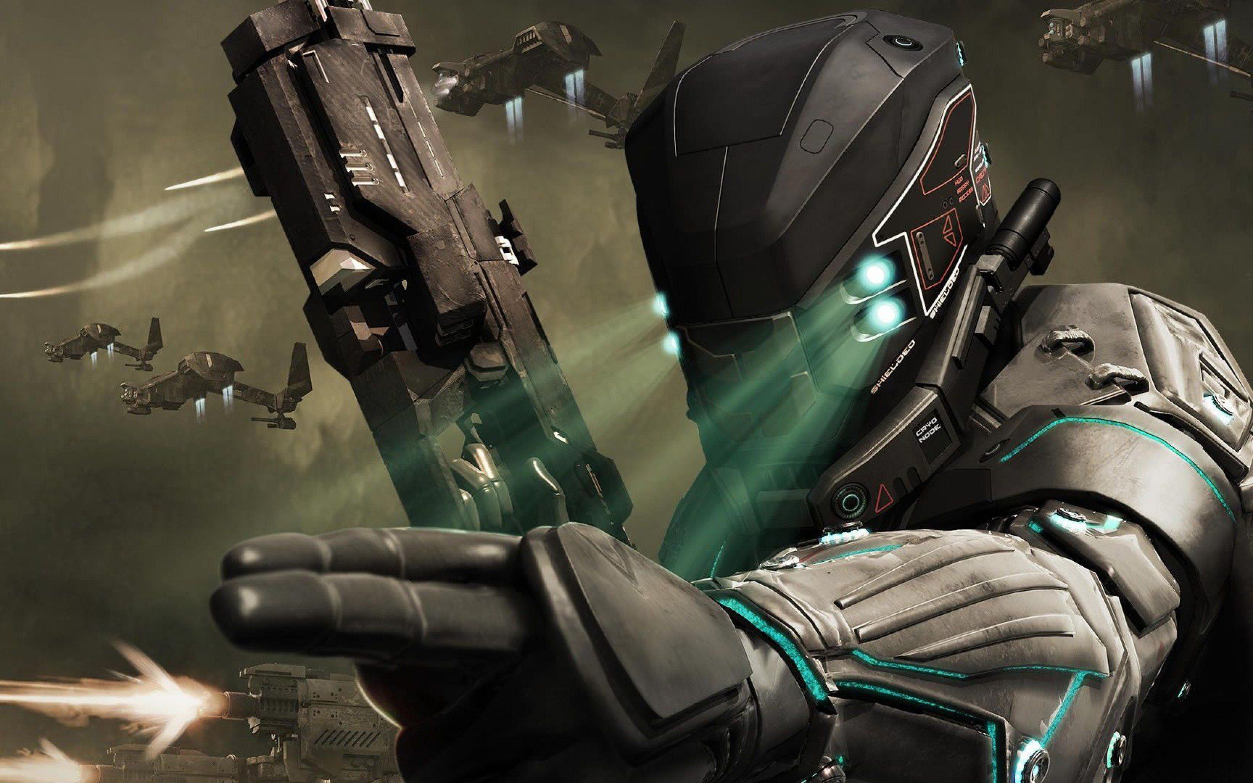 2560x1600 dead, Space, Sci fi, Shooter, Action, Futuristic, 1deads, Warrior, Cyborg, Robot, Alien, Aliens, Artwork, Deadspace, Fighting Wallpaper HD / Desktop and Mobile Background