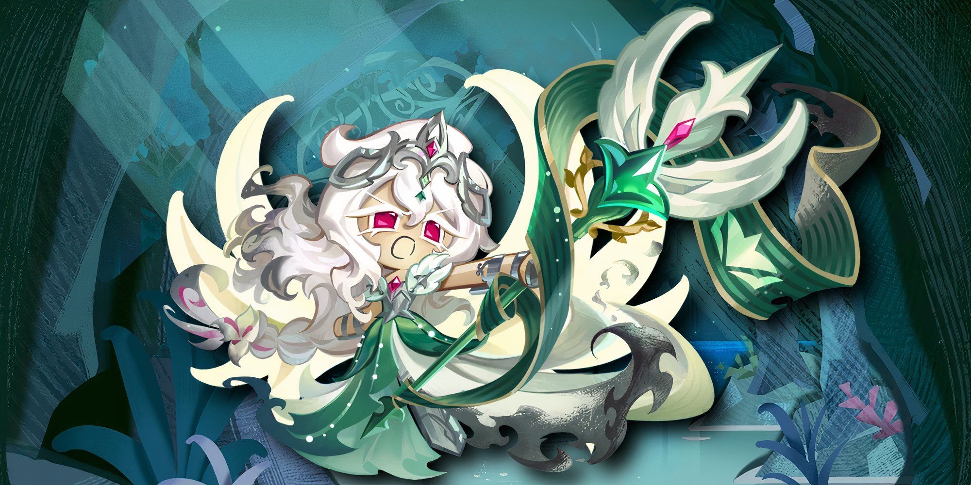 2000x1000 Cookie Run: Kingdom Toppings & Beascuits For Awakened White Lily Cookie