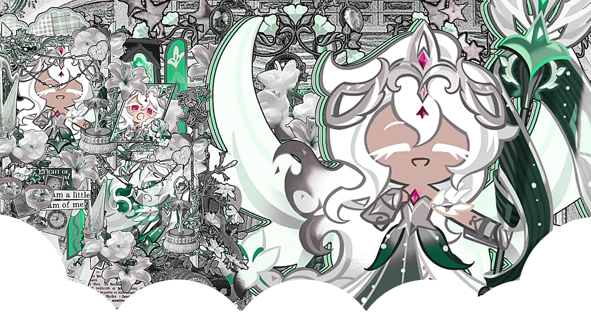 2048x1152 awakened white lily cookie layout requested by