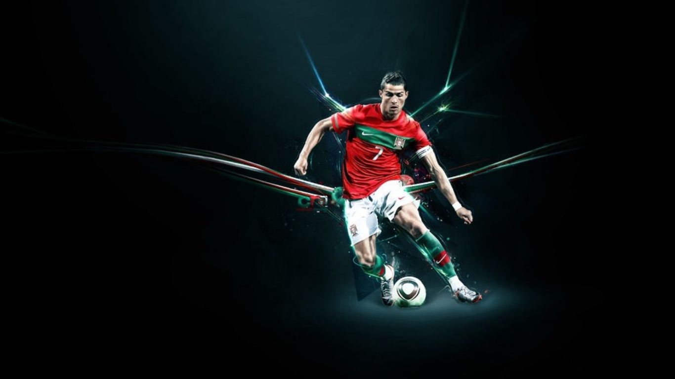 1366x768 The Best Forward player of Real Madrid Cristiano Ronaldo Desktop wallpaper 1366x768