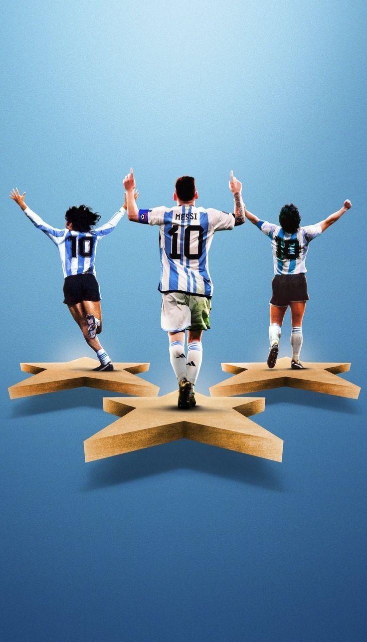 736x1287 Mario Kempes, Diego Maradona & Lionel Messi