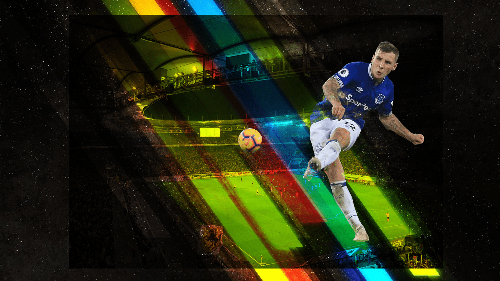 1920x1080 My custom Lucas Digne Wallpaper (WIP)