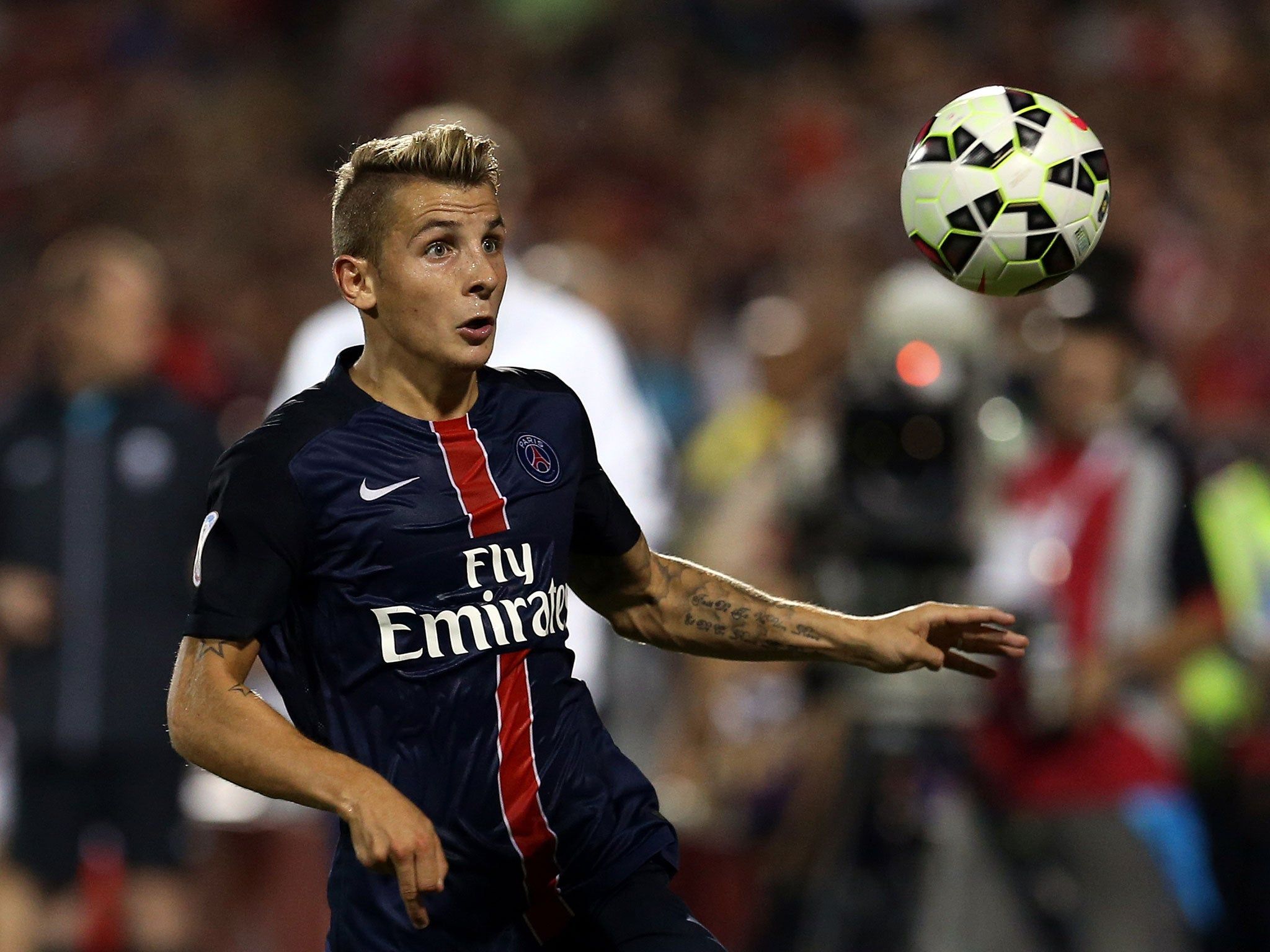 2048x1536 Lucas Digne to Liverpool: PSG defender tells Laurent Blanc he wants to leave as Reds look to beat Atletico Madrid and Roma to signing