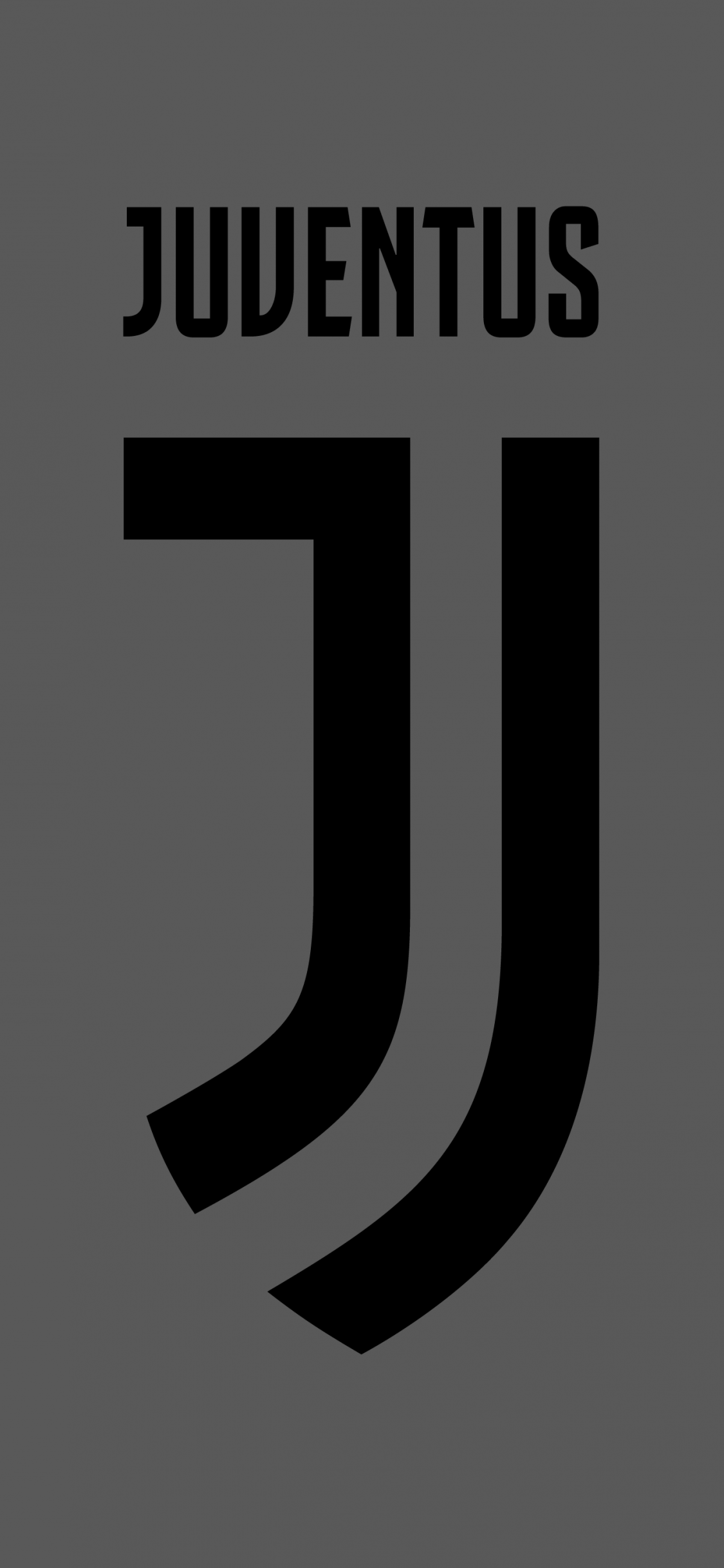 1125x2436 Juventus FC Wallpaper 4K, Minimalist, Grey background, 5K