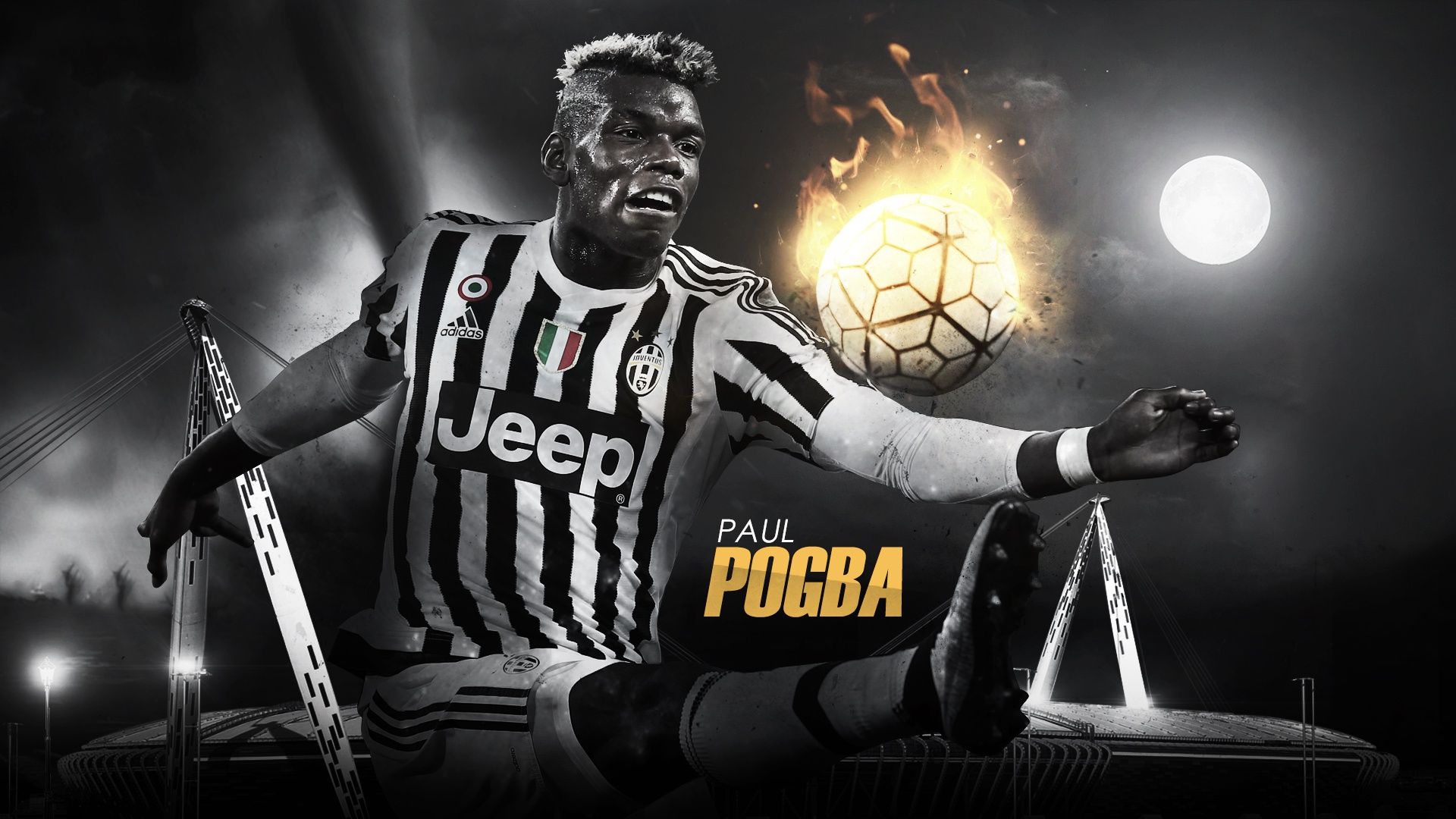 1920x1080 Wallpaper wallpaper, stadium, football, player, Sport, Juventus FC, Juventus Stadium, Paul Pogba for mobile and desktop, section спорт, resolution 1920x1080