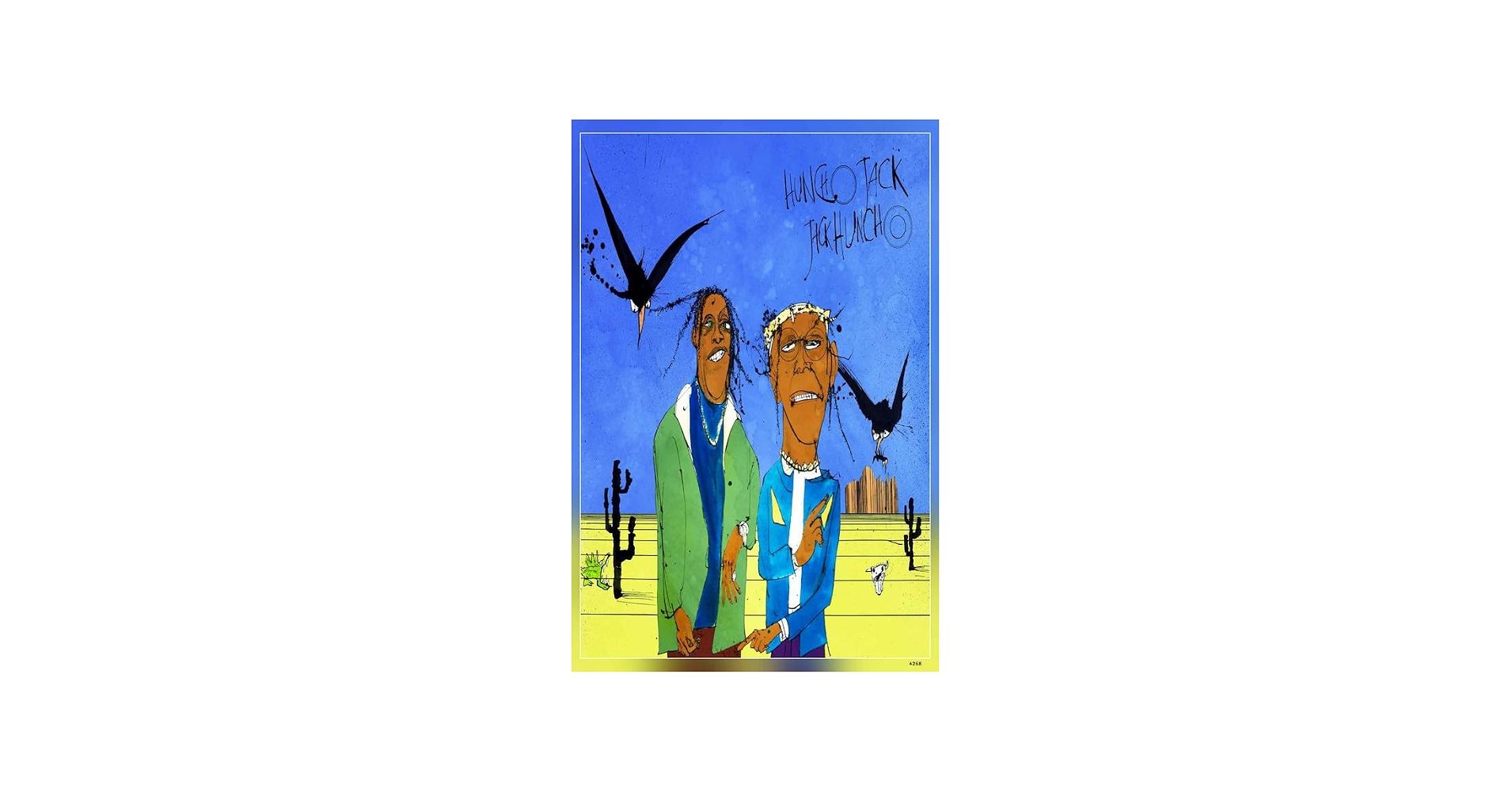 1910x1000 POSTERDADDY Huncho Jack Hip Hop Duo Poster Reprint Matte Finish Paper Unframed 12 x18 Inch (Multicolor) : Amazon.in: Home & Kitchen