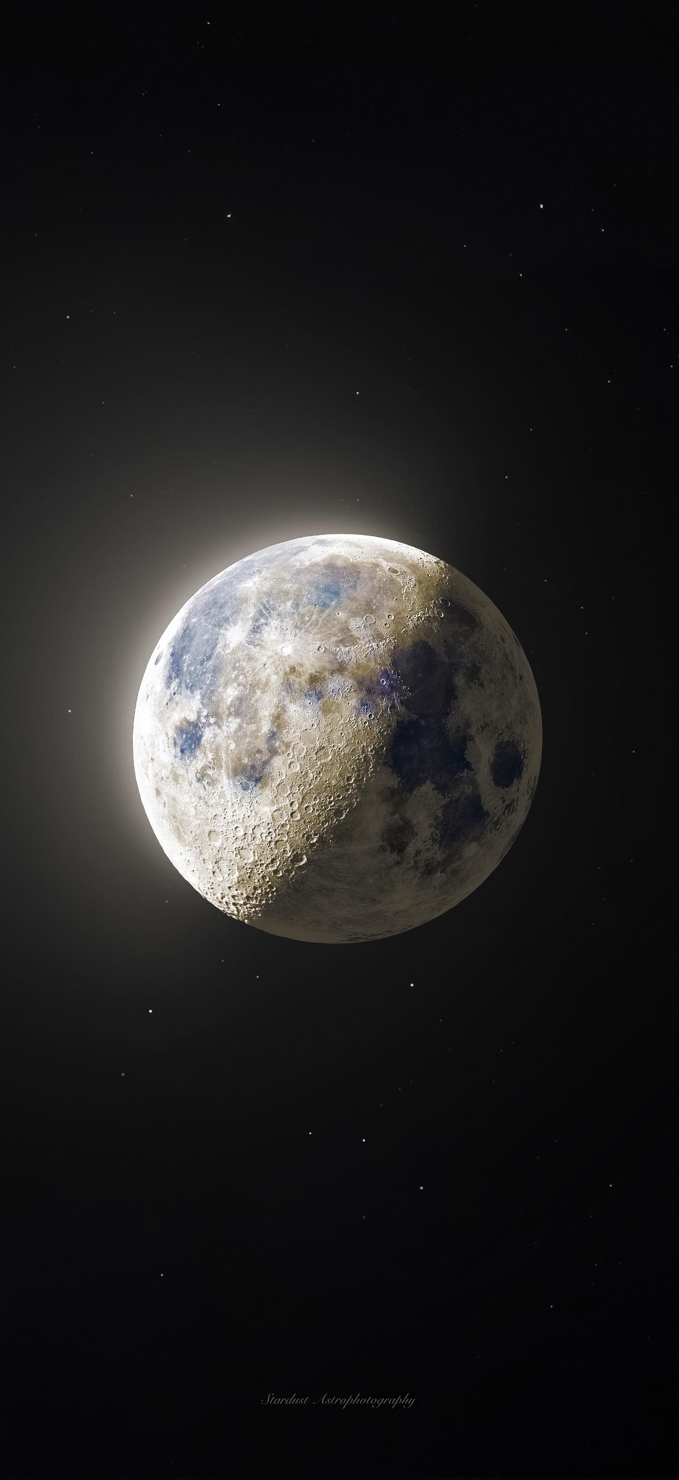 2348x5120 I Stacked 000 Image to Create My Sharpest Yet HDR Moon Photo, in Phone Wallpaper Format