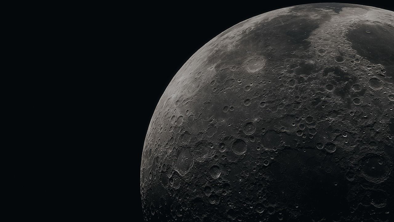 1280x720 Moon Space Galaxy