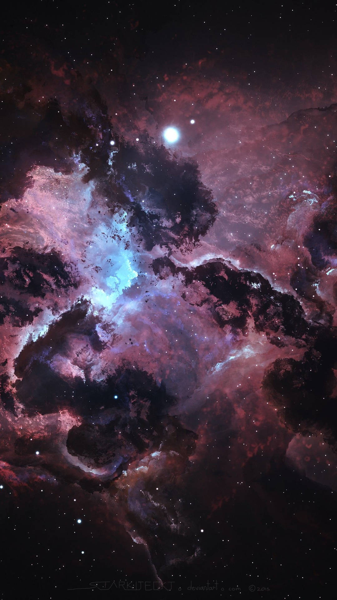 1080x1920 Download Space Aesthetic Sky And Moon Wallpaper
