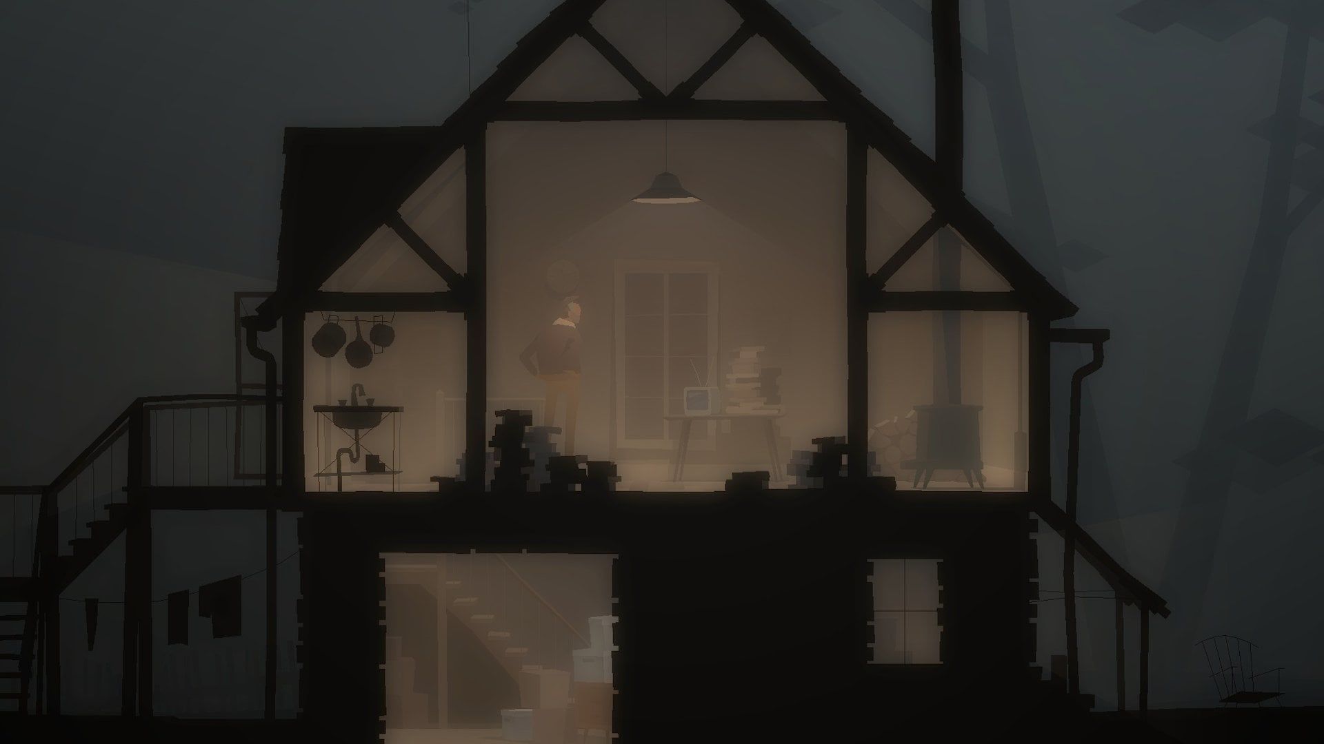 1920x1080 Some wallpaper from the most beautiful and surreal game I've played in a while, Kentucky Route Zero. 1920x1080
