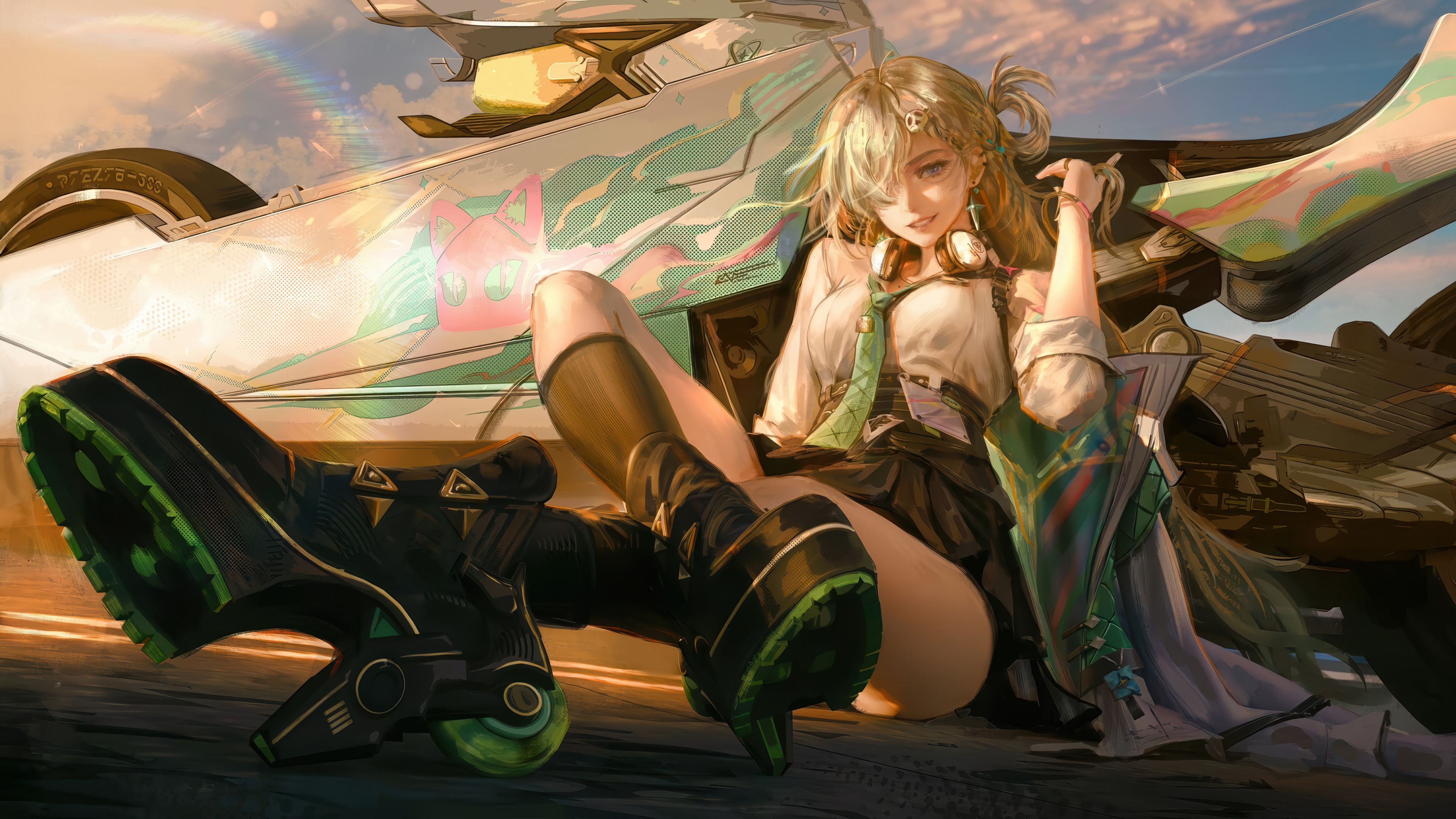 3840x2160 Lynae Motorbike Wuthering Waves 4K Wallpaper HD PC