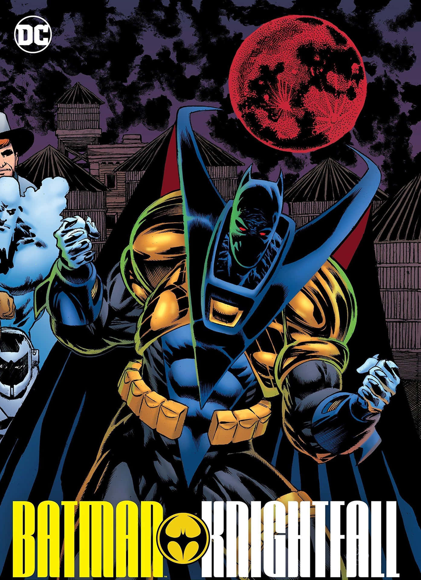 1393x1920 Download Batman stands triumphant in Knightfall Wallpaper