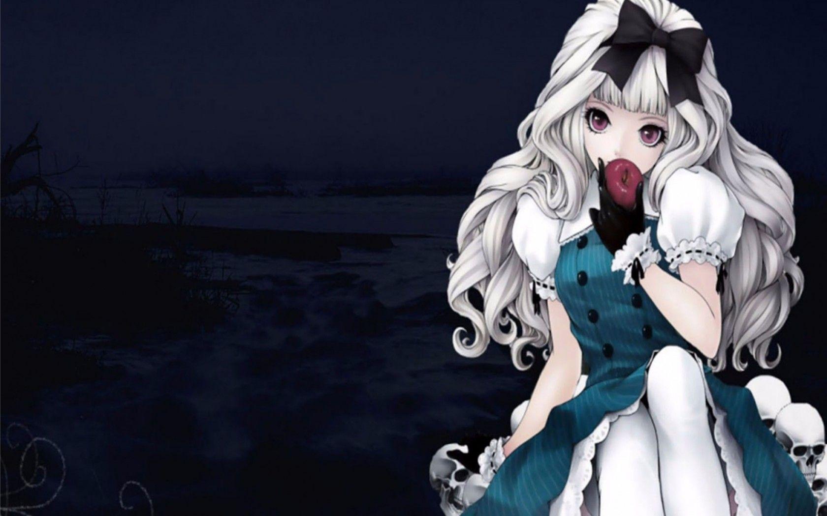 1680x1050 Dark Anime Wallpaper Women Piercings Anime Dark Angels 1920×1080